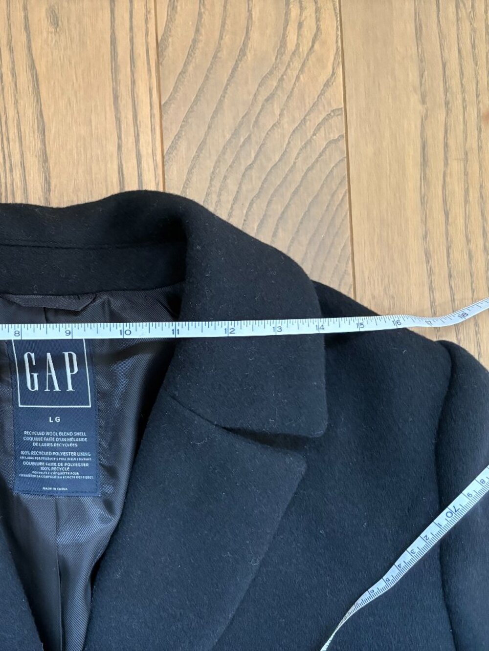 GAP wool coat in Black, NWOT - Picture 5 of 9